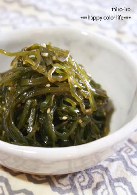 生昆布のガーリック醤油炒め♪