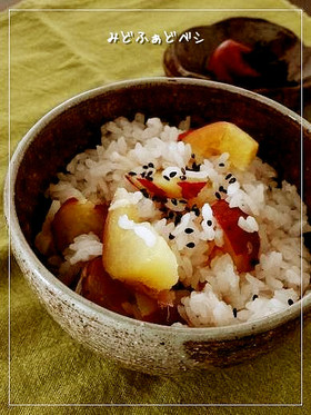 さつま芋としょうがの◇炊き込みご飯◇