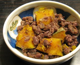 マクロビ：小豆かぼちゃ