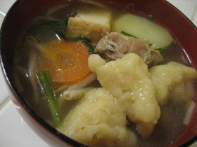 豆腐ですいとん!簡単・失敗なし^^
