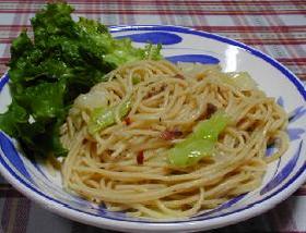 キャベツとアンチョビのパスタ__Spaghetti with Anchovy&Cabbage
