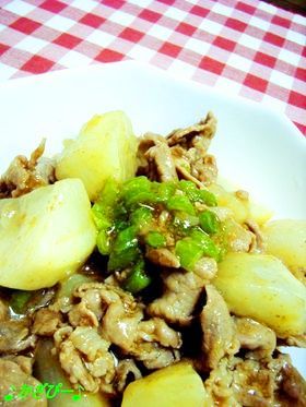 簡単美味!かぶ&豚肉のオイスターソース煮