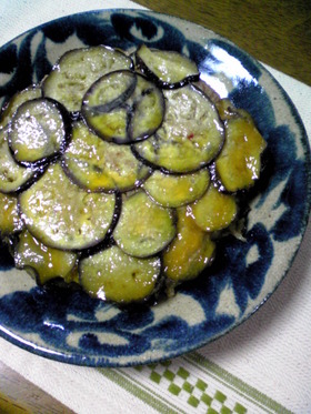 なすと豚ひき肉のレンジ・重ね蒸し