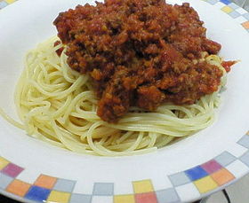 牛肉のミートソース