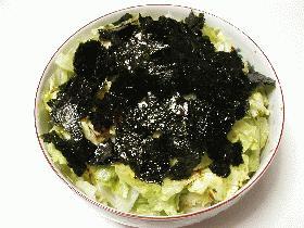 簡単すぎっ!レタスと海苔のサラダ