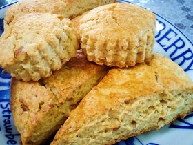 FPで簡単！シナモン風味のクルミスコーン