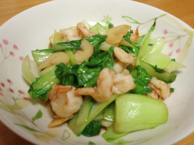 チンゲン菜のオイスター炒め