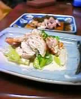 揚鶏とセロリのからしマヨネーズ和え