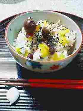 栗よりうまい★さつま芋としめじの生姜ご飯