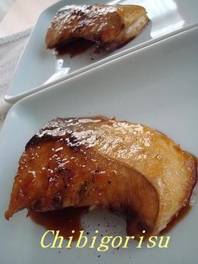 ぶりの✿はちみつ照り焼き