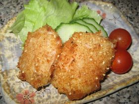 ゴマが香ばしい☆ハムチーズフライ