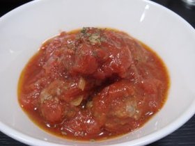 トマトたっぷりハンバーグ