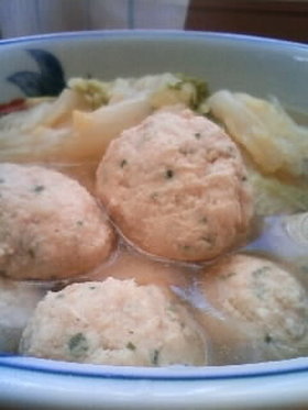 つくねと白菜の煮物