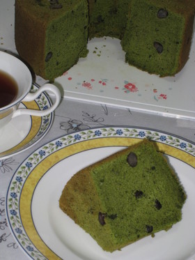 シルクのような抹茶シフォン