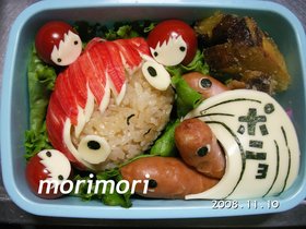 キャラ弁　ポニョ