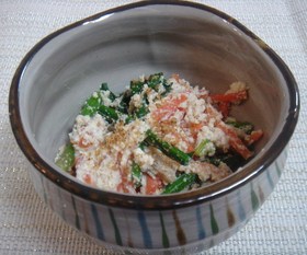 ほうれん草or小松菜の白和え（覚え書）