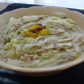 白菜と豚肉の重ね煮（覚え書）