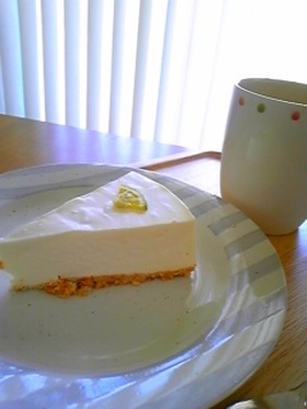 水切りヨーグルトdeレアチーズケーキ♡ 
