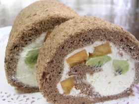 秋味♪ロールケーキ