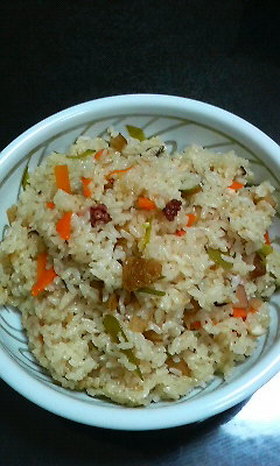 おでんの炊き込みご飯♪