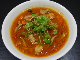 鶏肉と野菜のトマトチーズスープ☆
