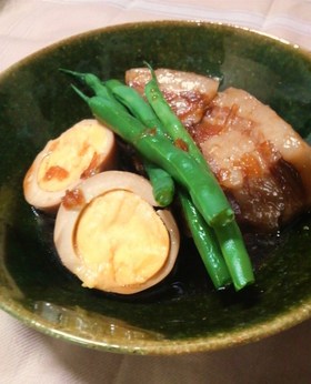 簡単☆豚バラと卵のマーマレード煮