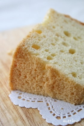 秘密にしたい☆バニラシフォンケーキ