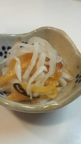簡単　柿と大根のなます