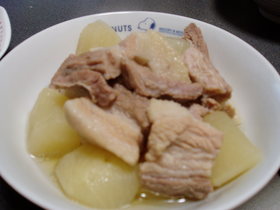 大根と豚バラ肉のほっこり煮♥