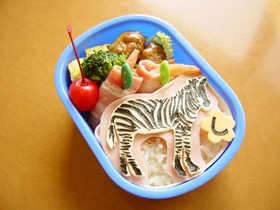 シマウマ☆お弁当（キャラ弁）