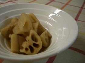 ほんのり～ゆずこしょう味♪れんこん煮