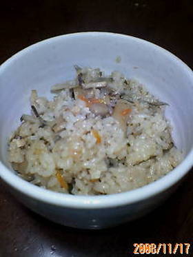 マツタケ風？炊き込みご飯
