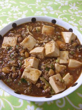 なめこ入り❤ヘルシー麻婆豆腐