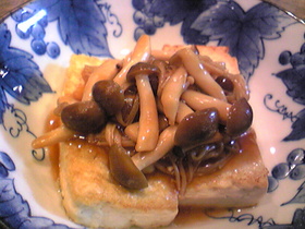 豆腐ステーキきのこあんかけ