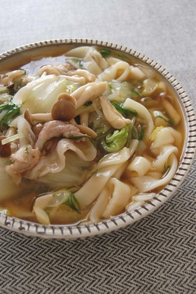 あつあつ☆具だくさんなあんかけうどん！