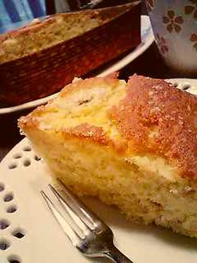 バナナとチーズのスクエアケーキ