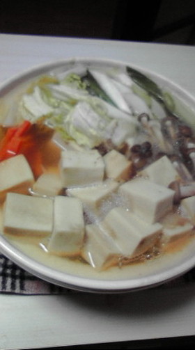 高野豆腐の甘みそ鍋