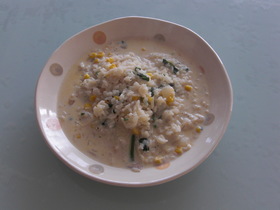 ５分で簡単リゾット★あまった材料で！