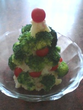 ポテトサラダdeクリスマスツリー☆