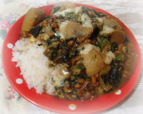 とろ～りネバネバな健康納豆カレー♪