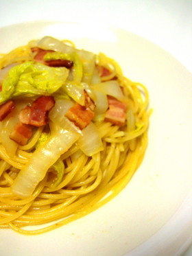 白菜のあっさり和風パスタ