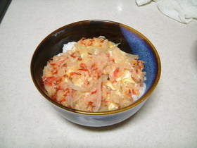 簡単エビ天丼風