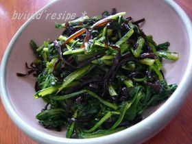 春菊と昆布の和え物♪
