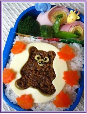 保温用キャラ弁♪クマ de タコライス♪