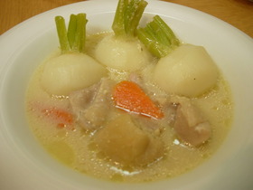 カブのあったか豆乳スープ