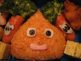 ドラクエ　スライム＆じんめんじゅキャラ弁