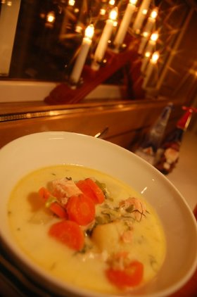フィンランド料理☆サーモンクリームスープ