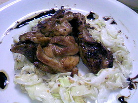 鶏モモ肉のソースたれ焼き