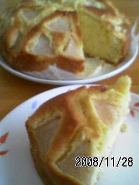 とってもかんたん~まぜるだけの梨ケーキ~