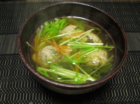 あつあつ　イワシのシソつみれスープ